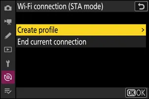 Create a STA mode profile