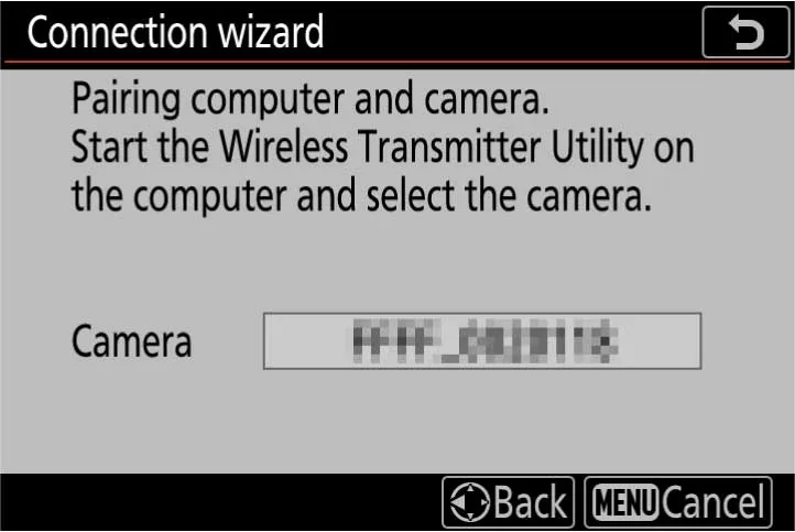 Camera waits for the device to connect